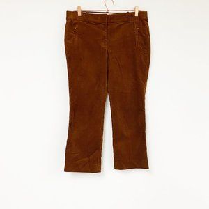 J.Crew Sammie Corduroy Crop Flare Pant Brown 10